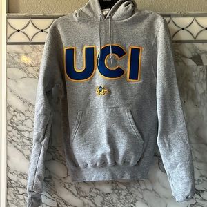 UCI grey fleece hoodie
